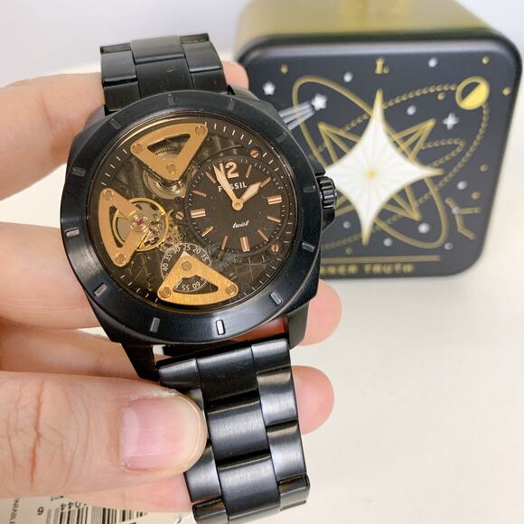 Fossil BQ2788 Privateer Twist Black Stainless Steel Watch - Picture 3 of 8